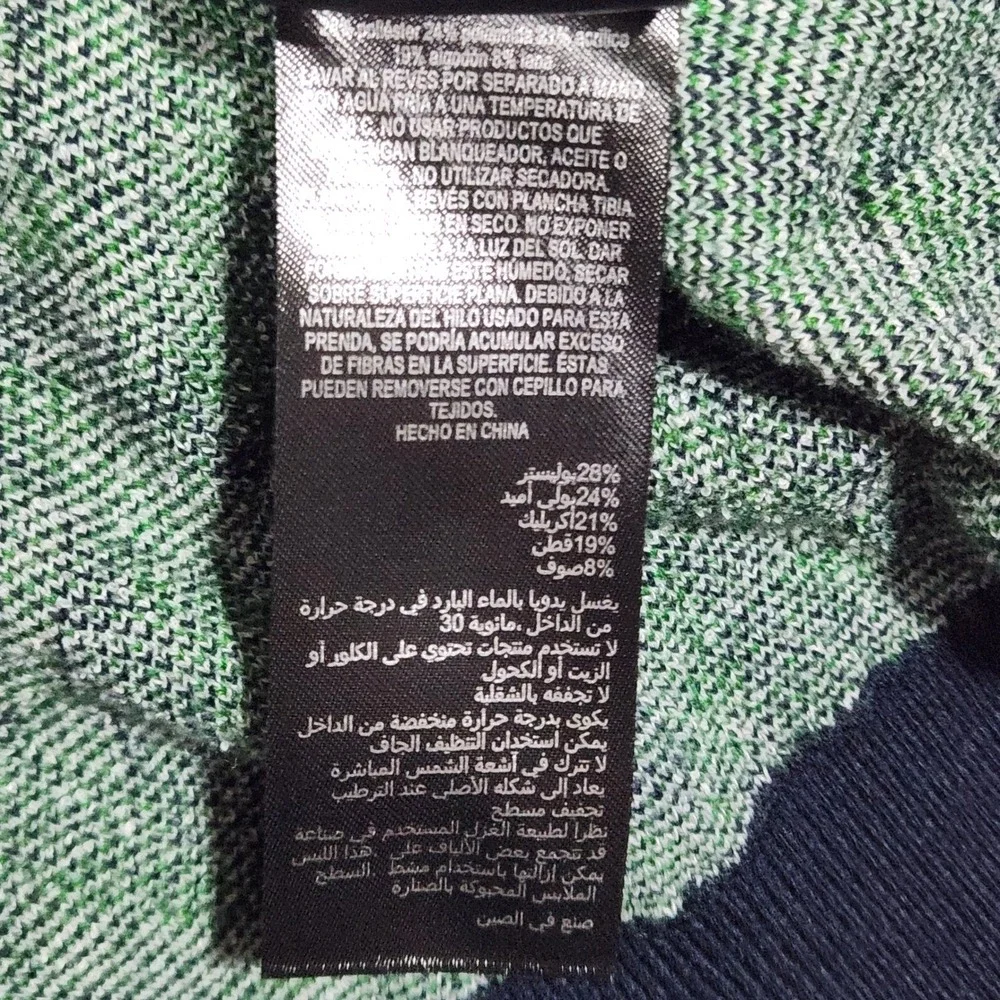 Ted Baker Boucle Jacquard Quarter Zip Short‎ Sleeve Polo Shirt Mens 5/XL - Picture 13 of 14